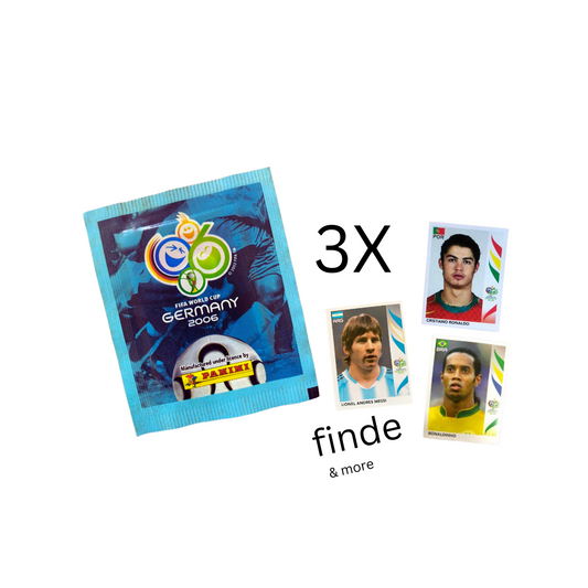 Panini World Cup 2006 Sticker Pack 3er Set Sealed