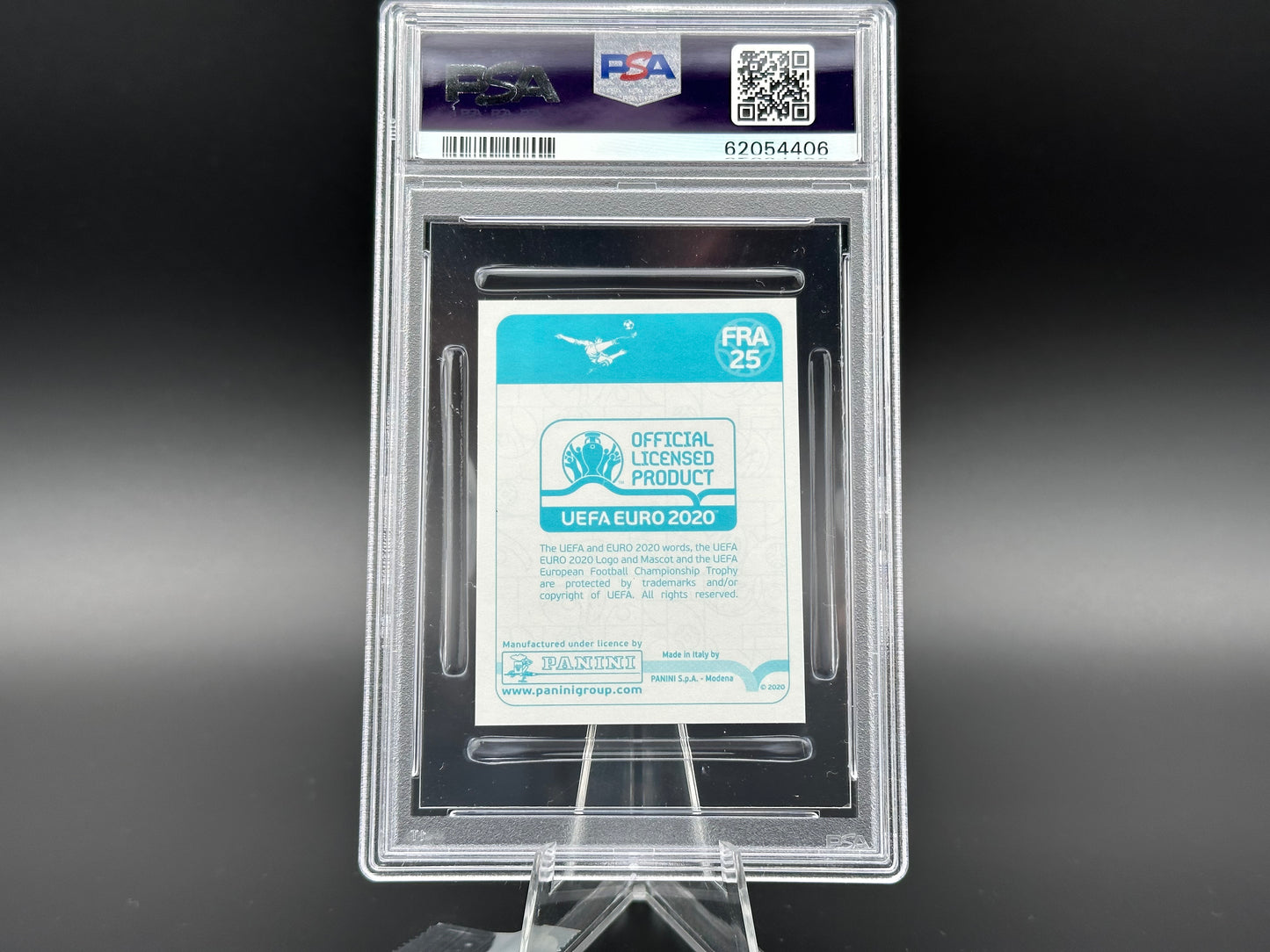 Kylian Mbappe Euro 2020 Preview - Blue #FRA25 Sticker PSA 10