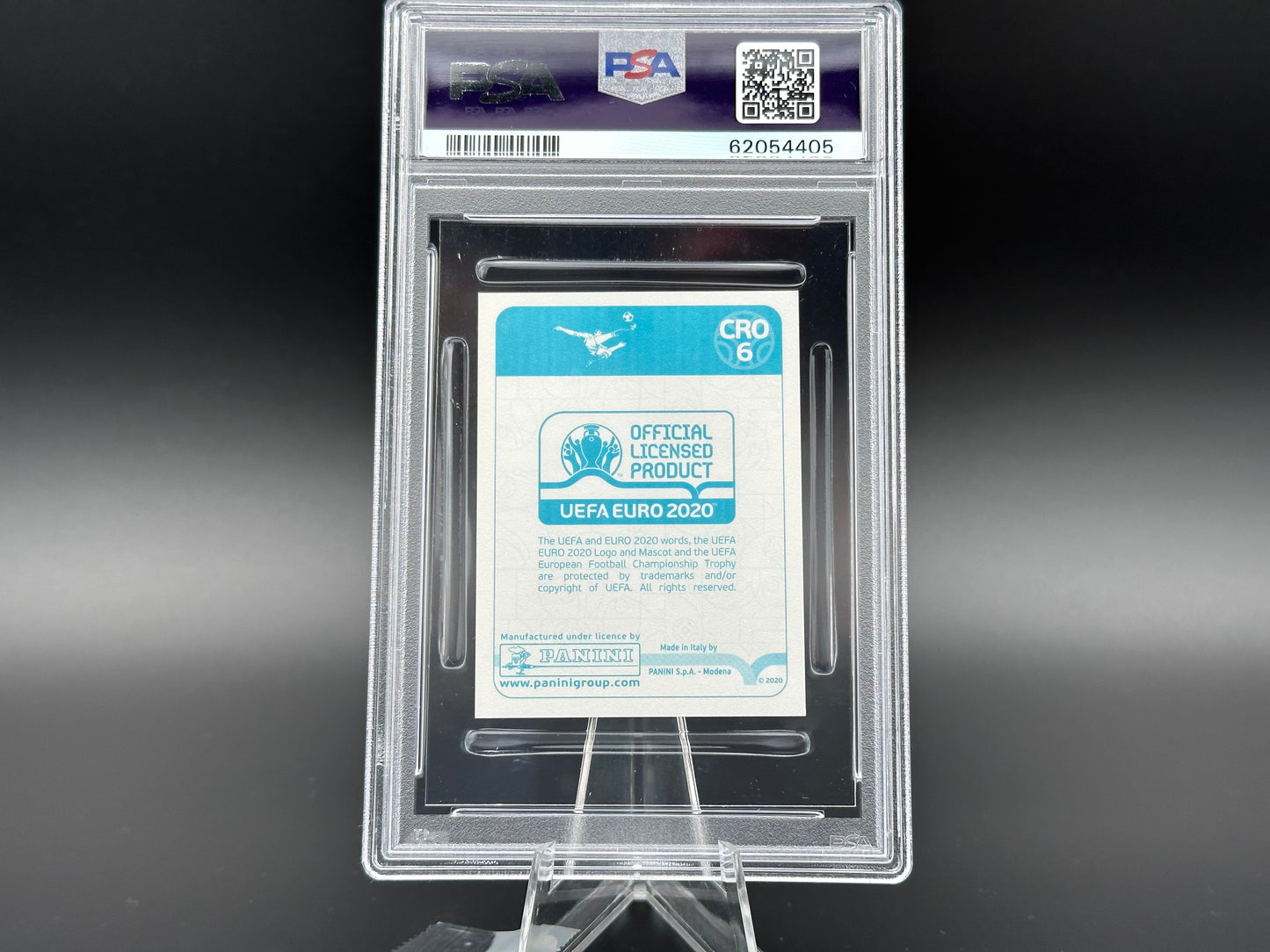 Luka Modric Euro 2020 Preview - Blue #CRO6 Sticker PSA 9