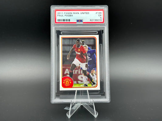 Paul Pogba Rookie 2011 Manchester United Sticker #146 PSA 5