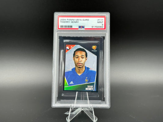 Thierry Henry UEFA Euro 2004 #111 Autocollant PSA 9