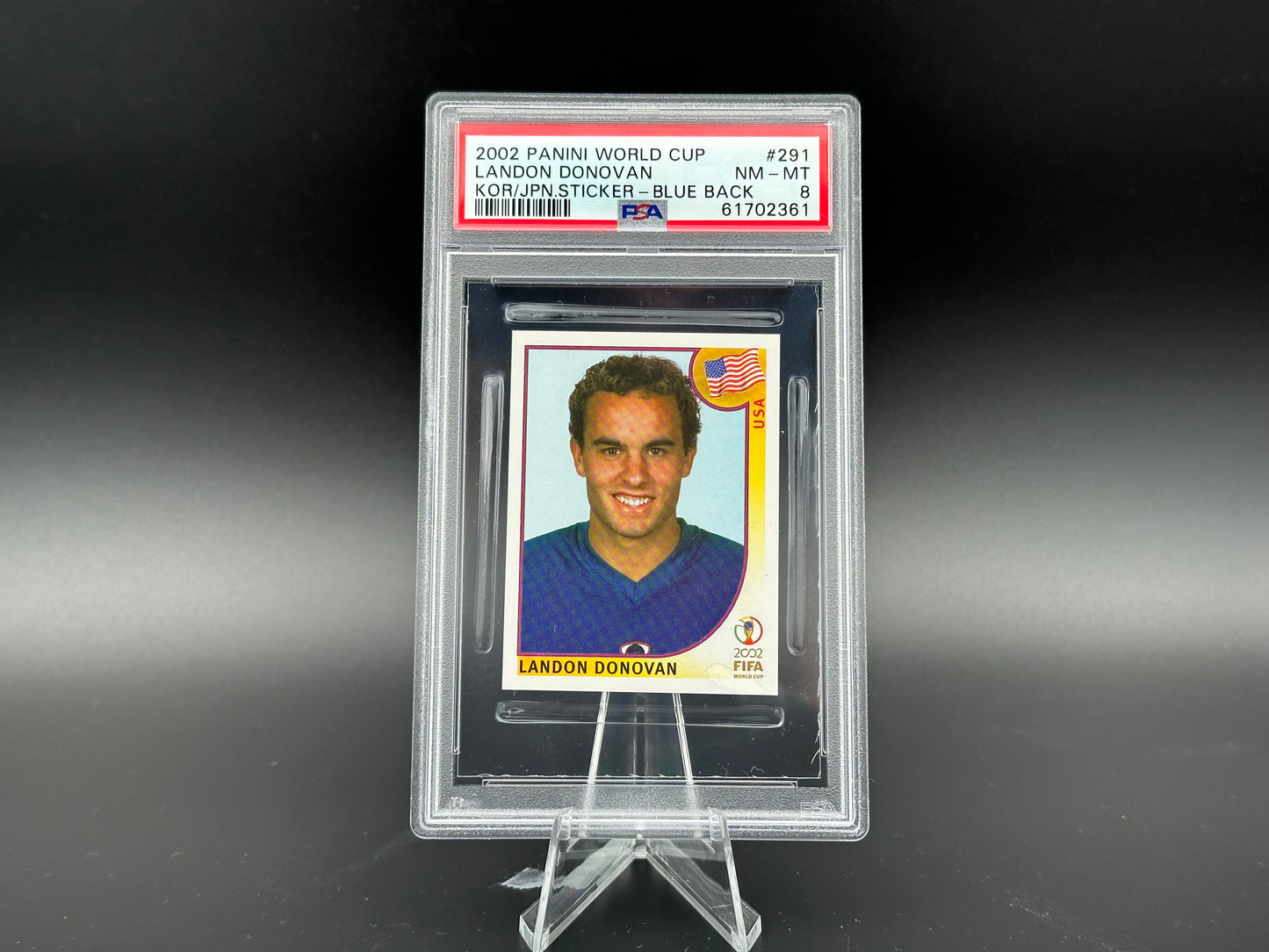 Landon Donovan Panini Coupe du Monde 2002 #291 Autocollant PSA 8