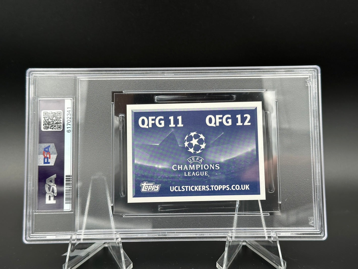 Silva & De Bruyne Topps UCL 2016 #QFG11/12 Autocollant PSA 7