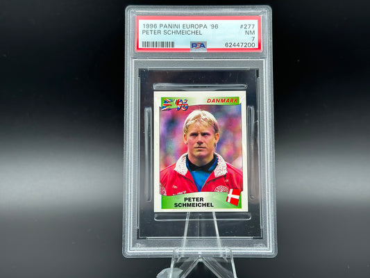 Peter Schmeichel Panini UEFA Euro 1996 #277 Autocollant PSA 7