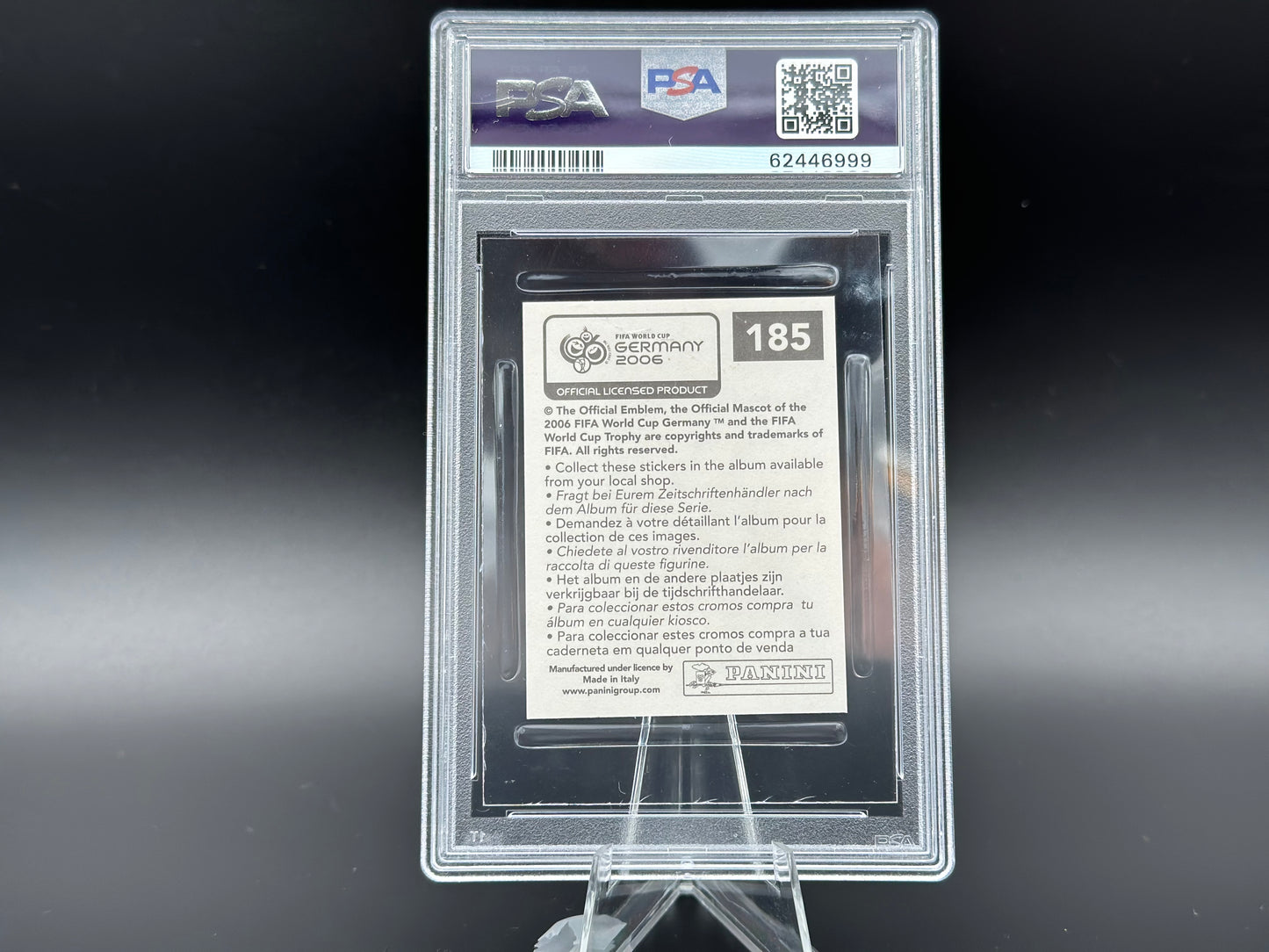 Lionel Messi Panini Coupe du Monde 2006 #185 Autocollant PSA 3