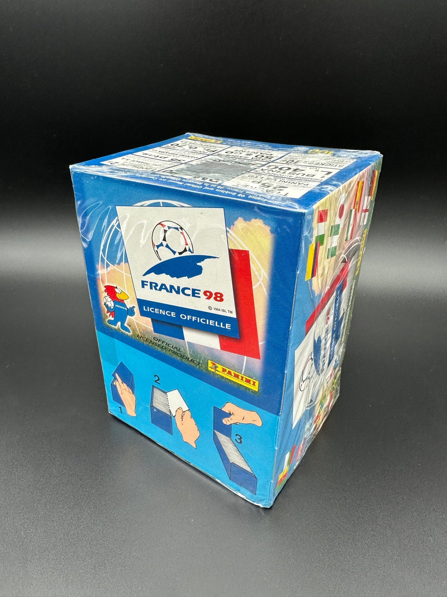 Panini World Cup 1998 Sticker Pack 3er Set Sealed