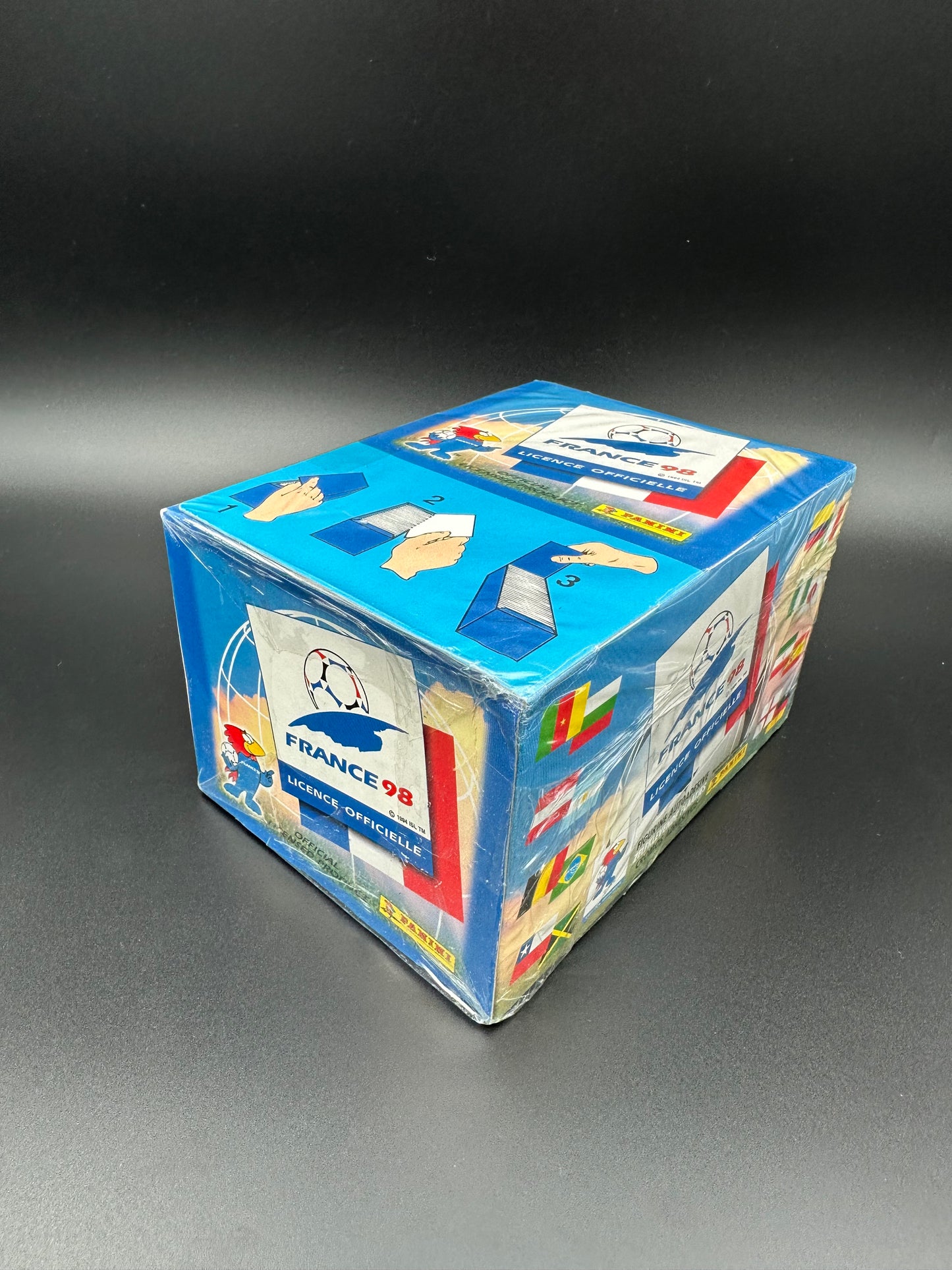 Panini World Cup 1998 Sticker Pack 3er Set Sealed