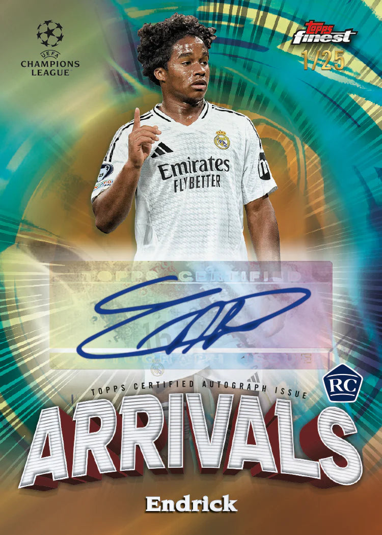 Topps UEFA Club Competitions Finest Hobby Box 2024/25 Sealed
