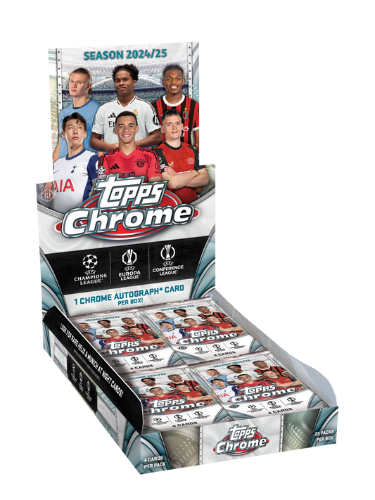 Topps Chrome UEFA Club Competitions - Hobby Box 2024-25 Sealed