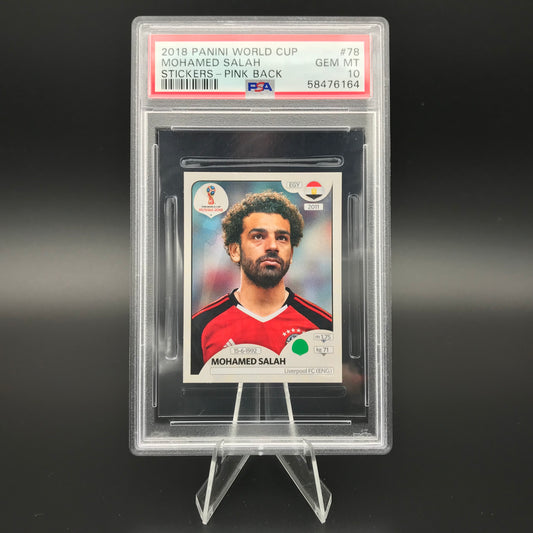 Mohamed Salah Panini World Cup 2018 #78 Sticker PSA 10
