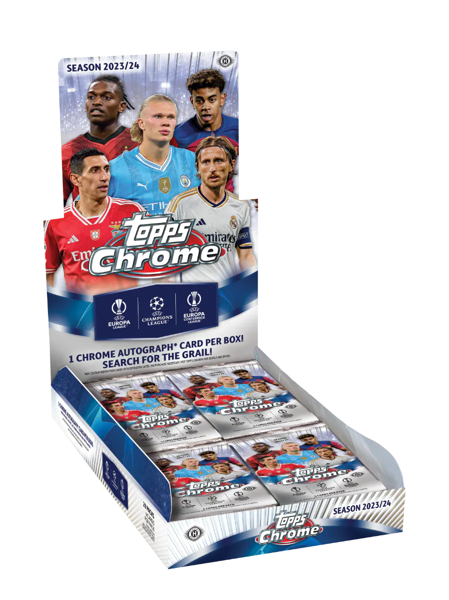 Topps Chrome UEFA Club Competitions - Hobby Box 2023-24 Sealed