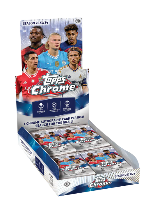 Topps Chrome UEFA Club Competitions - Hobby Box 2023-24 Sealed