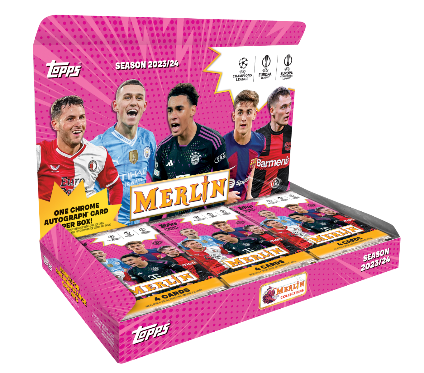 Topps UEFA Club Competitions – Merlin Hobby Box 23/24 Sealed