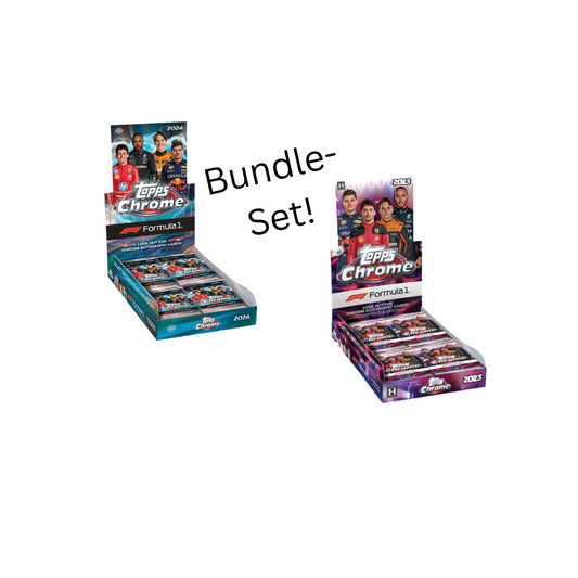 Bundle Set: Topps Chrome Formel 1   2023 und 2024 - Hobby Box Sealed