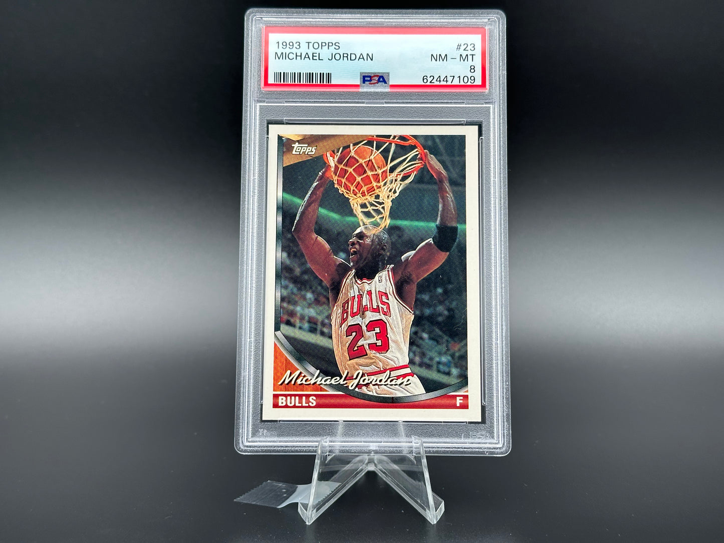 Michael Jordan 1993 Topps PSA 8