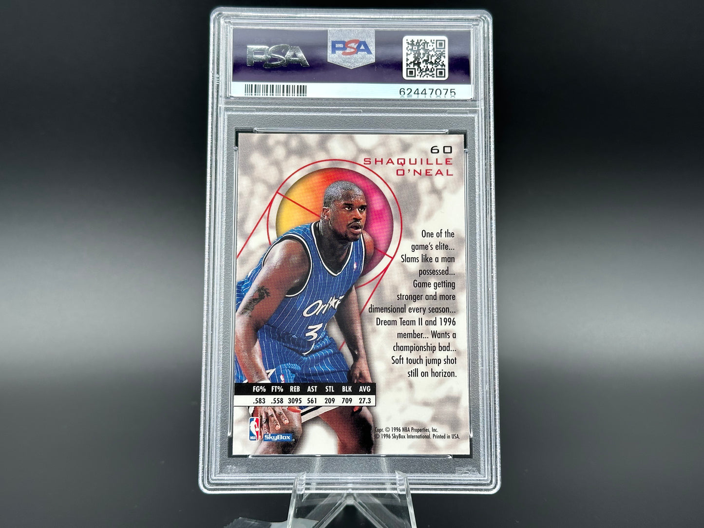 Shaquille O'Neal 1995 Skybox E-XL PSA 9