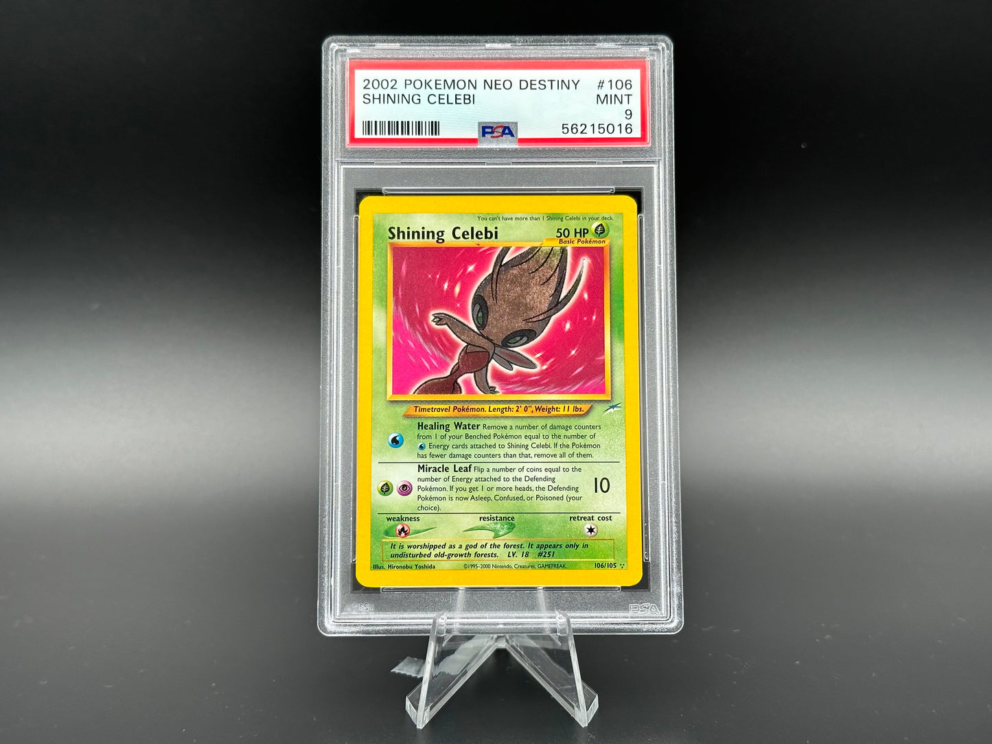 Shining Celebi Neo Destiny PSA 9