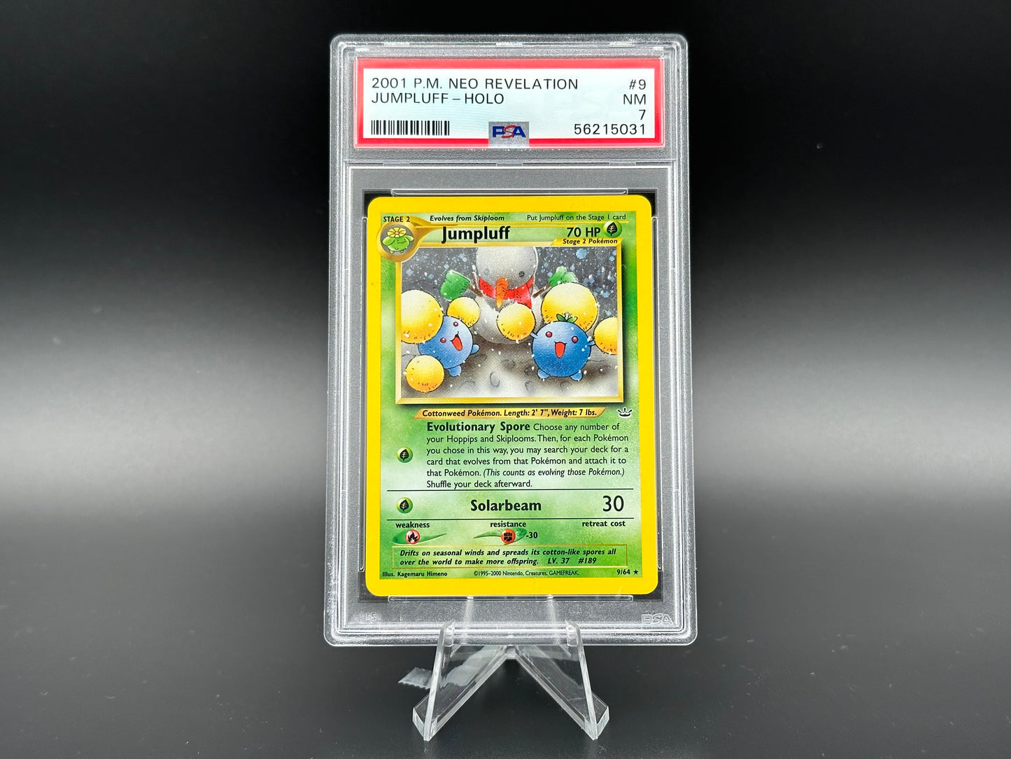 Jumpluff holo Neo Révélation PSA 7