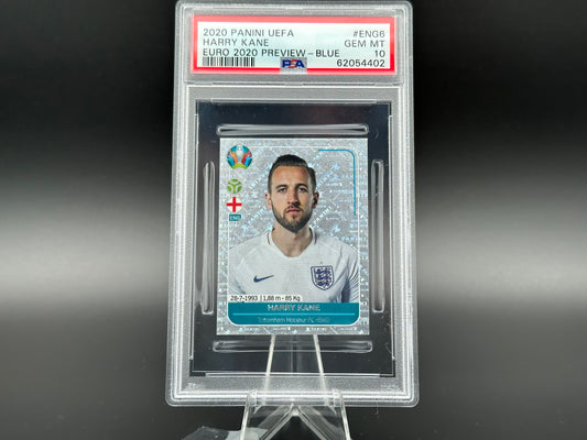 Harry Kane Euro 2020 Preview - Blue #ENG6 Sticker PSA 10