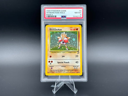 Hitmonchan holographique Base 2 PSA 8