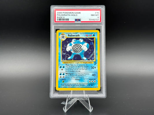 Poliwrath holographique Base 2 PSA 8