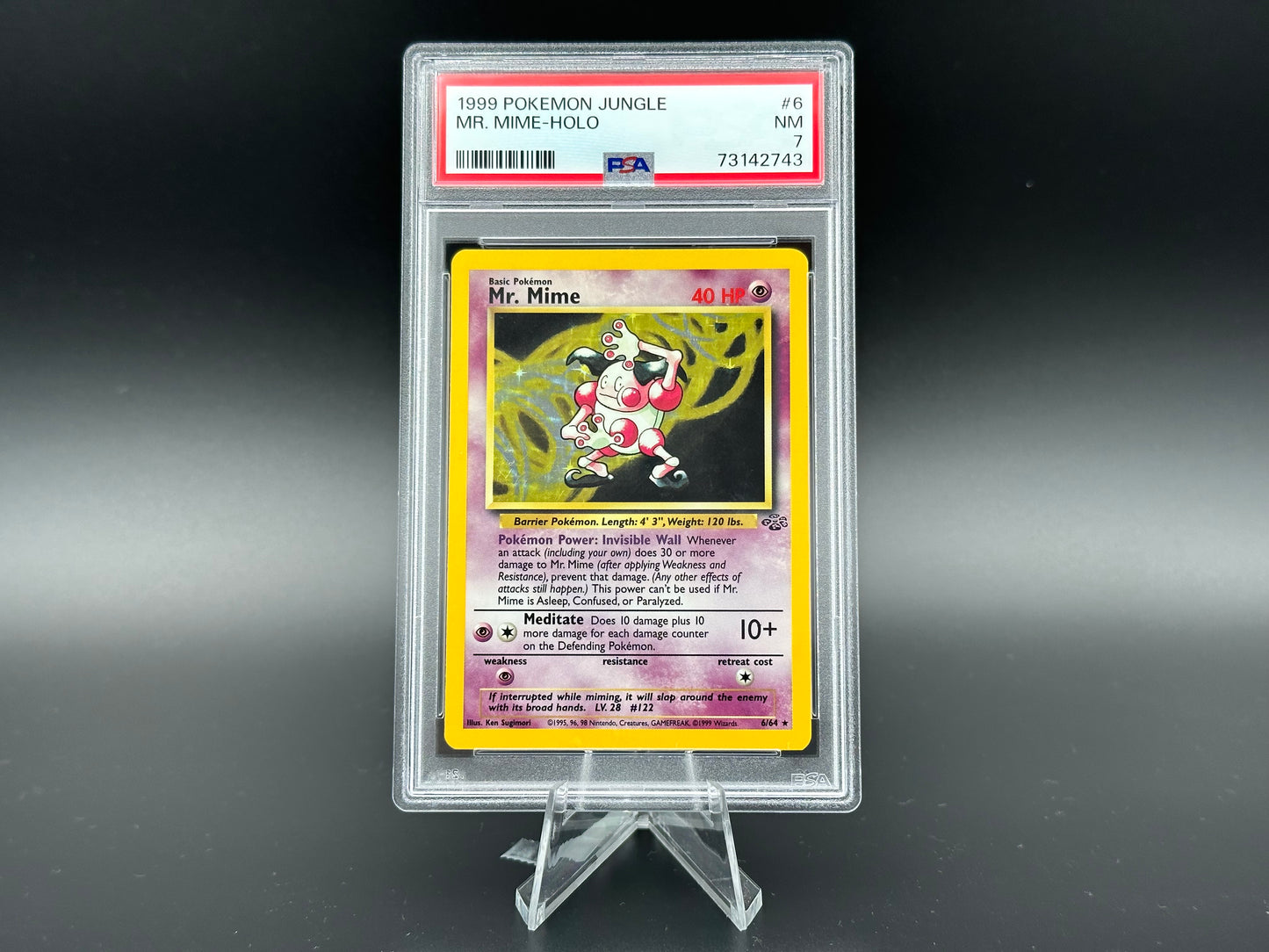 M. Mime holo Jungle PSA 7