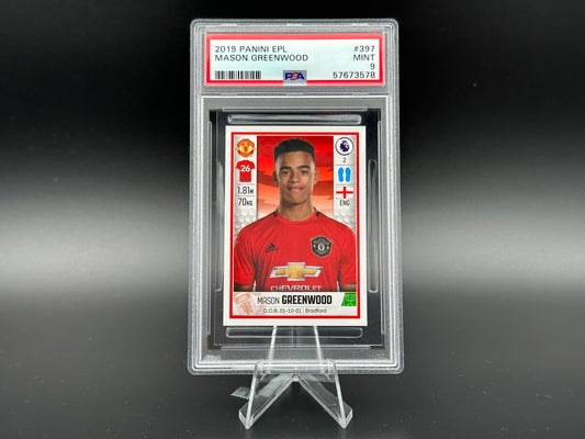 Mason Greenwood 2019 Manchester United Sticker #397 PSA 9