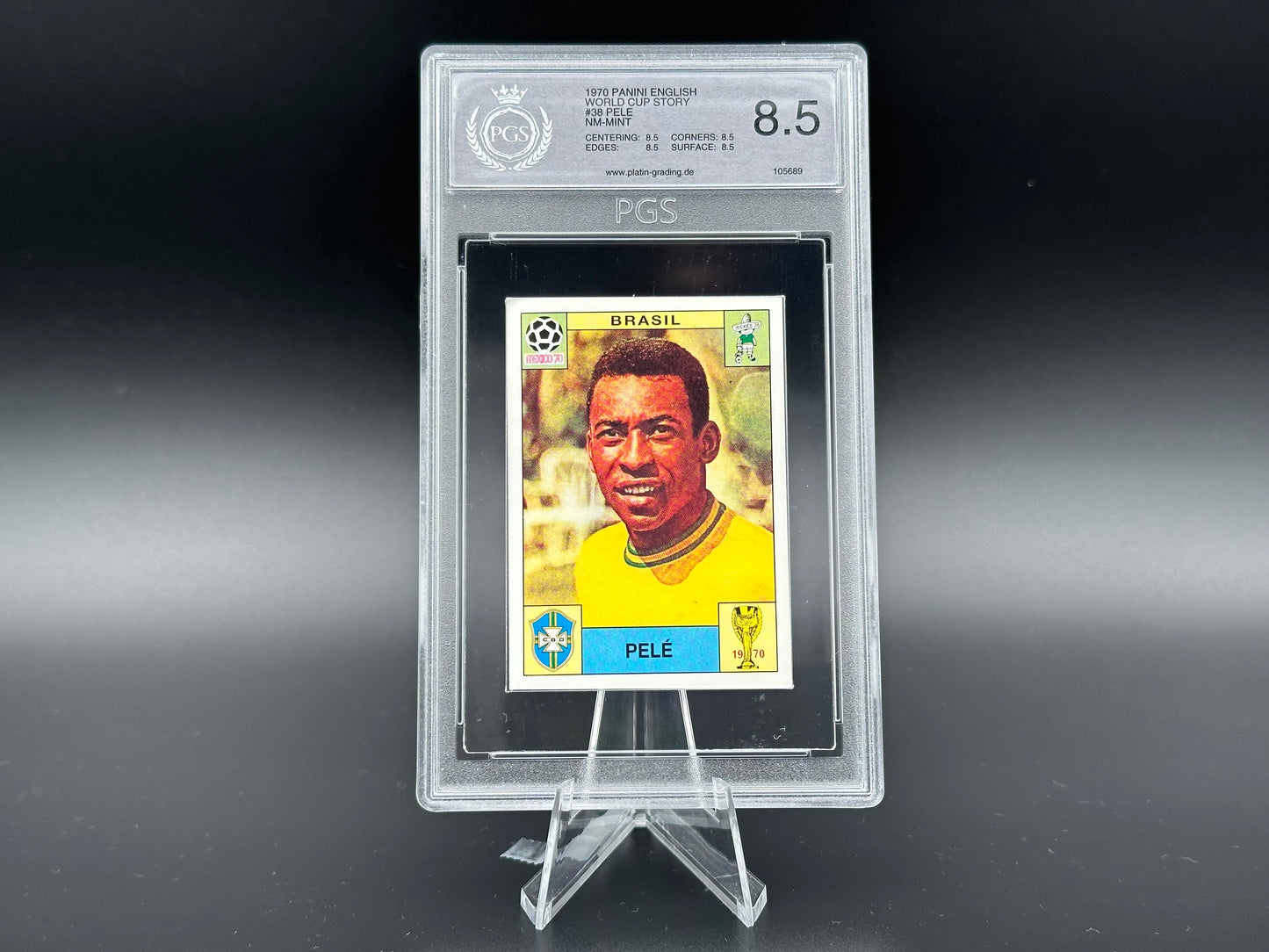 Pele World Cup 1970 Story Sticker #38 PGS 8.5