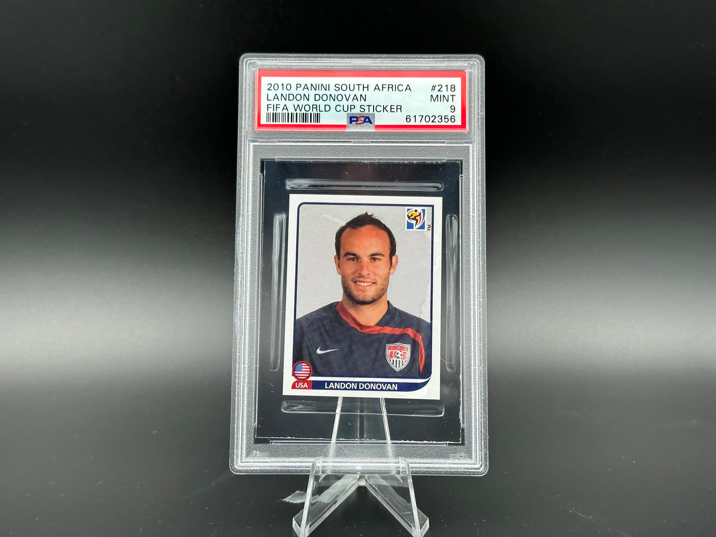 Landon Donovan Panini World Cup 2010 #218 Sticker PSA 9