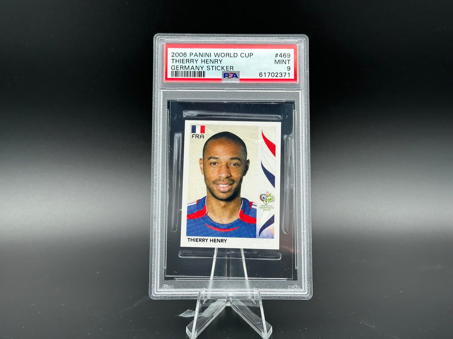 Thierry Henry Panini Coupe du Monde 2006 #469 Autocollant PSA 9