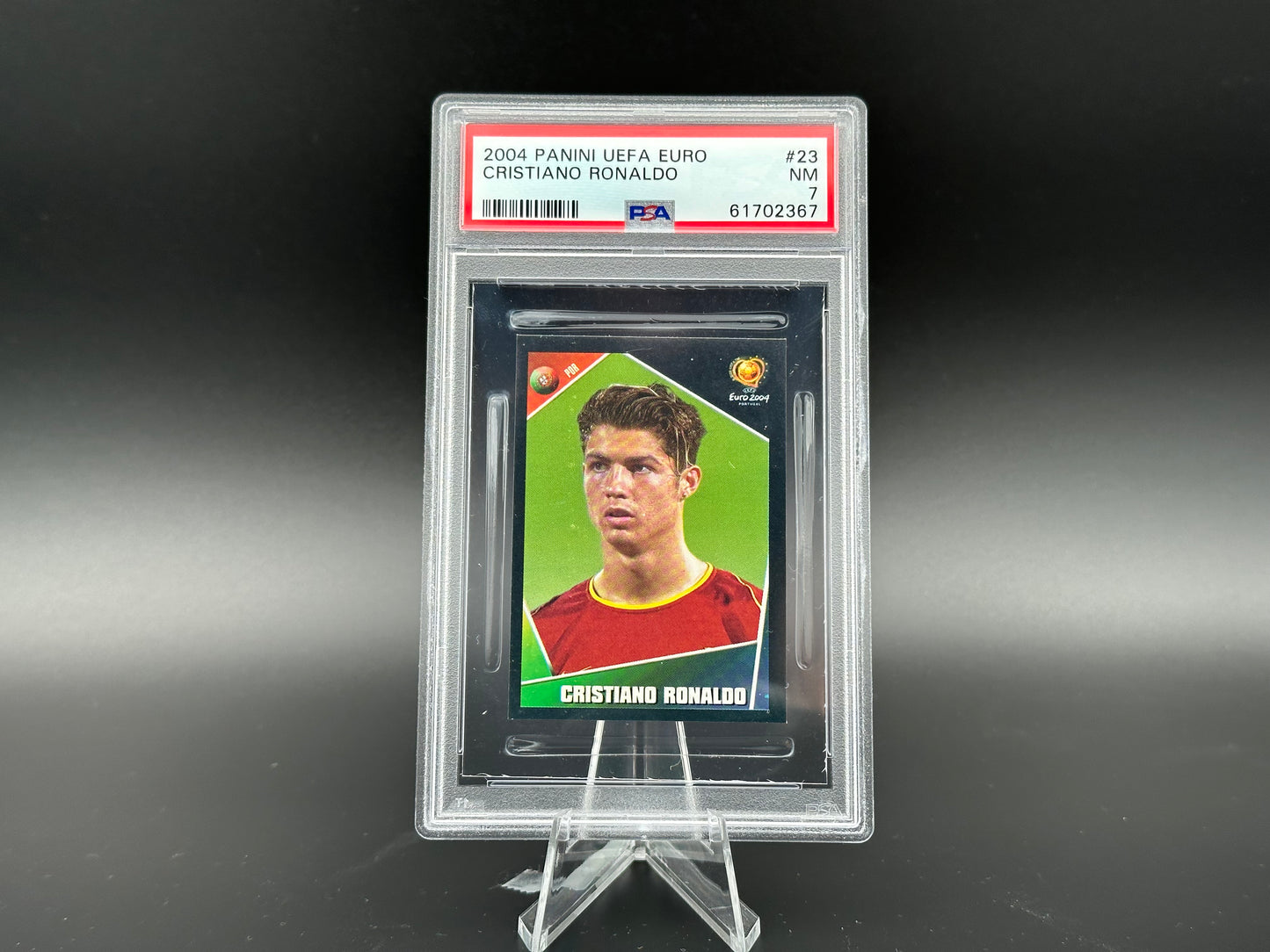 Cristiano Ronaldo Uefa Euro 2004 #23 Sticker PSA 7