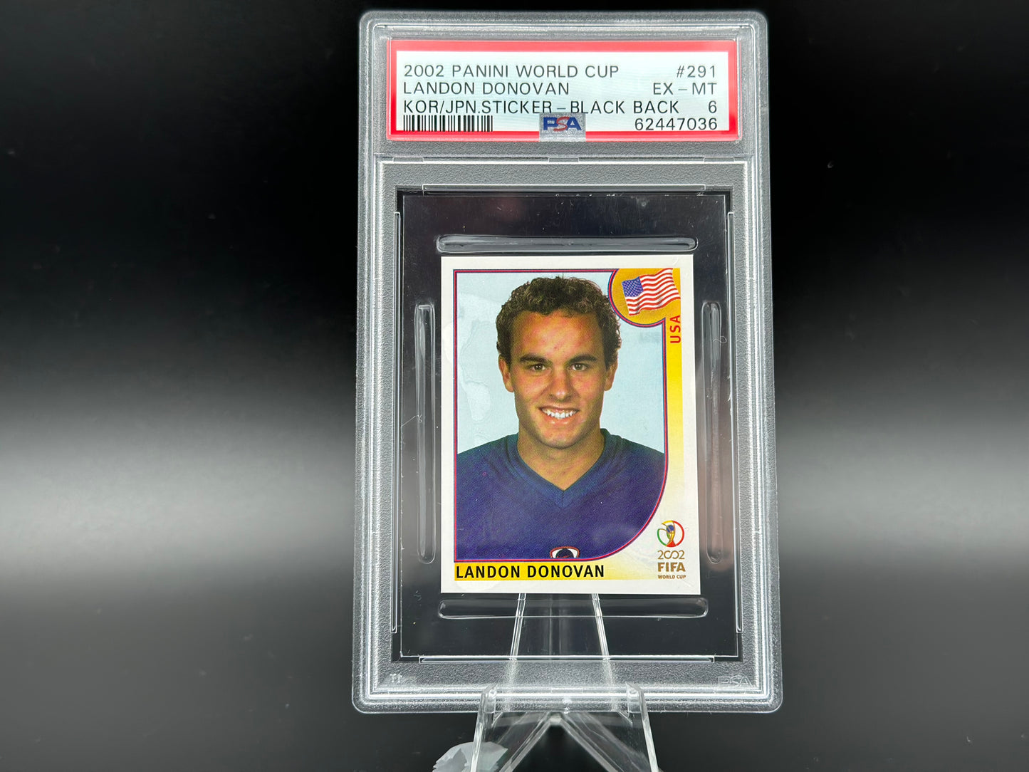 Landon Donovan Panini Coupe du Monde 2002 #291 Autocollant PSA 6