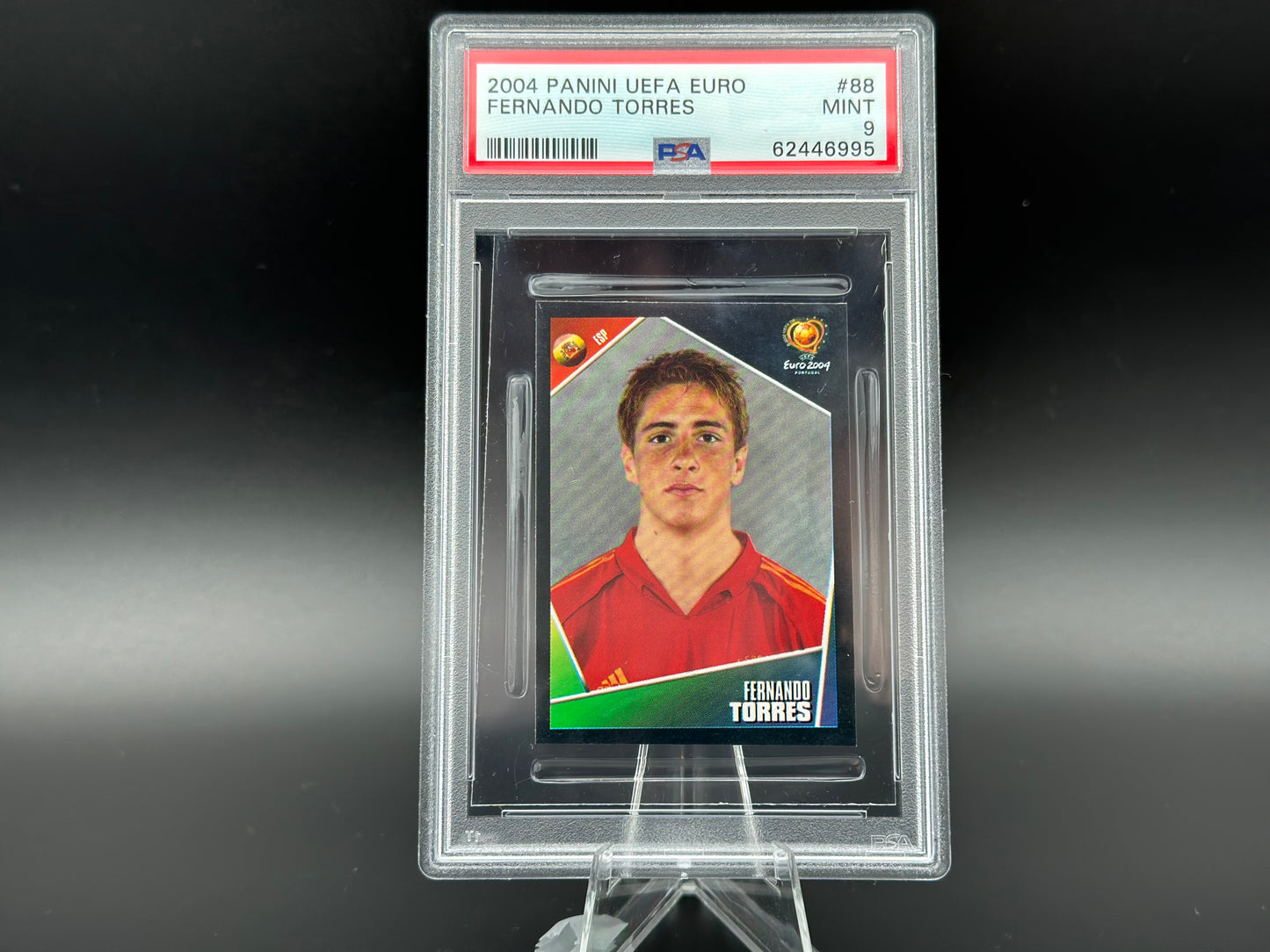 Fernando Torres Panini Euro 2004 #88 Adesivo PSA 9