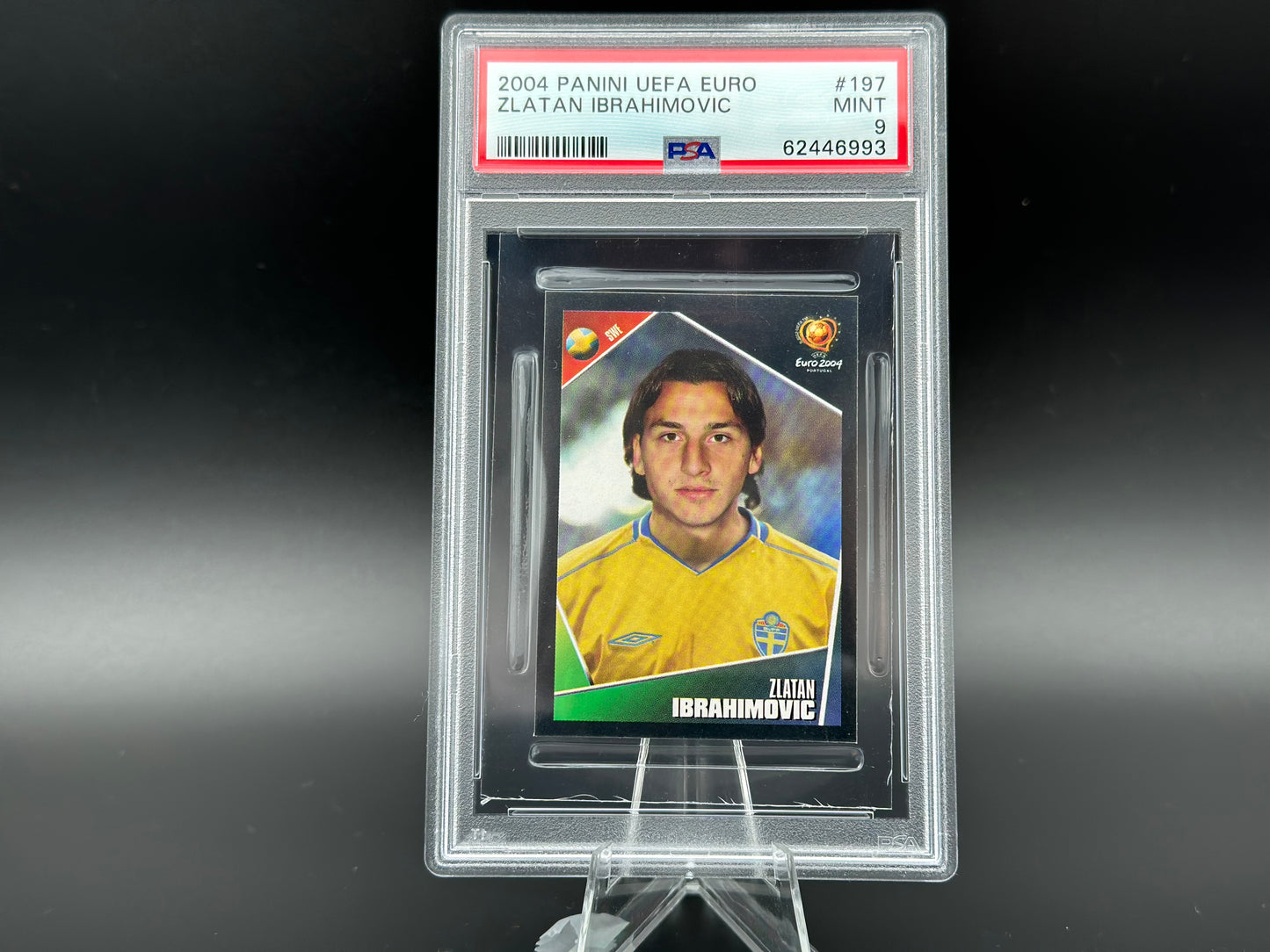 Zlatan Ibrahimovic Panini Euro 2004 #197 Autocollant PSA 9