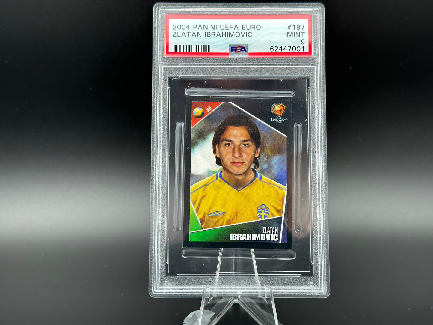 Zlatan Ibrahimovic Panini Euro 2004 #197 Autocollant PSA 9