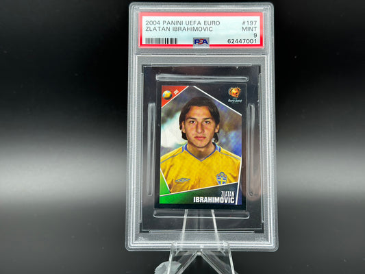 Zlatan Ibrahimovic Panini Euro 2004 #197 Sticker PSA 9