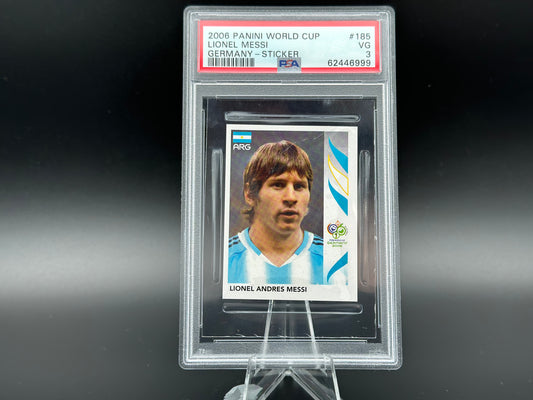 Lionel Messi Panini Coupe du Monde 2006 #185 Autocollant PSA 3