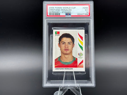 Cristiano Ronaldo Panini Coupe du Monde 2006 #298 Autocollant PSA 5