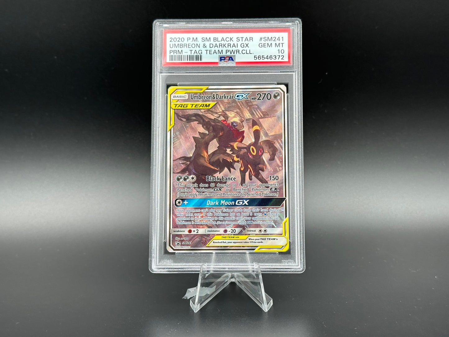 Umbreon & Darkrai GX SM Promo PSA 10