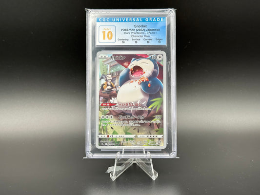 Personaggio Snorlax Raro Dark Phantasma giapponese CGC Perfetto 10