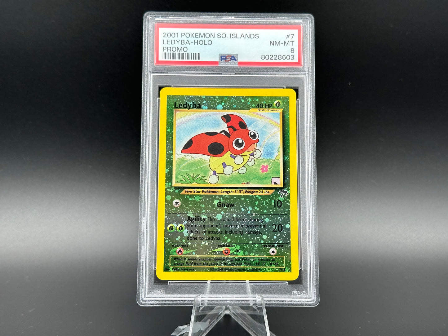 Ledyba reverse holo Southern Island Promo PSA 8