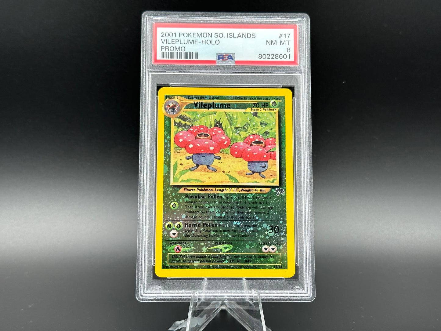 Vileplume reverse holo Southern Island Promo PSA 8