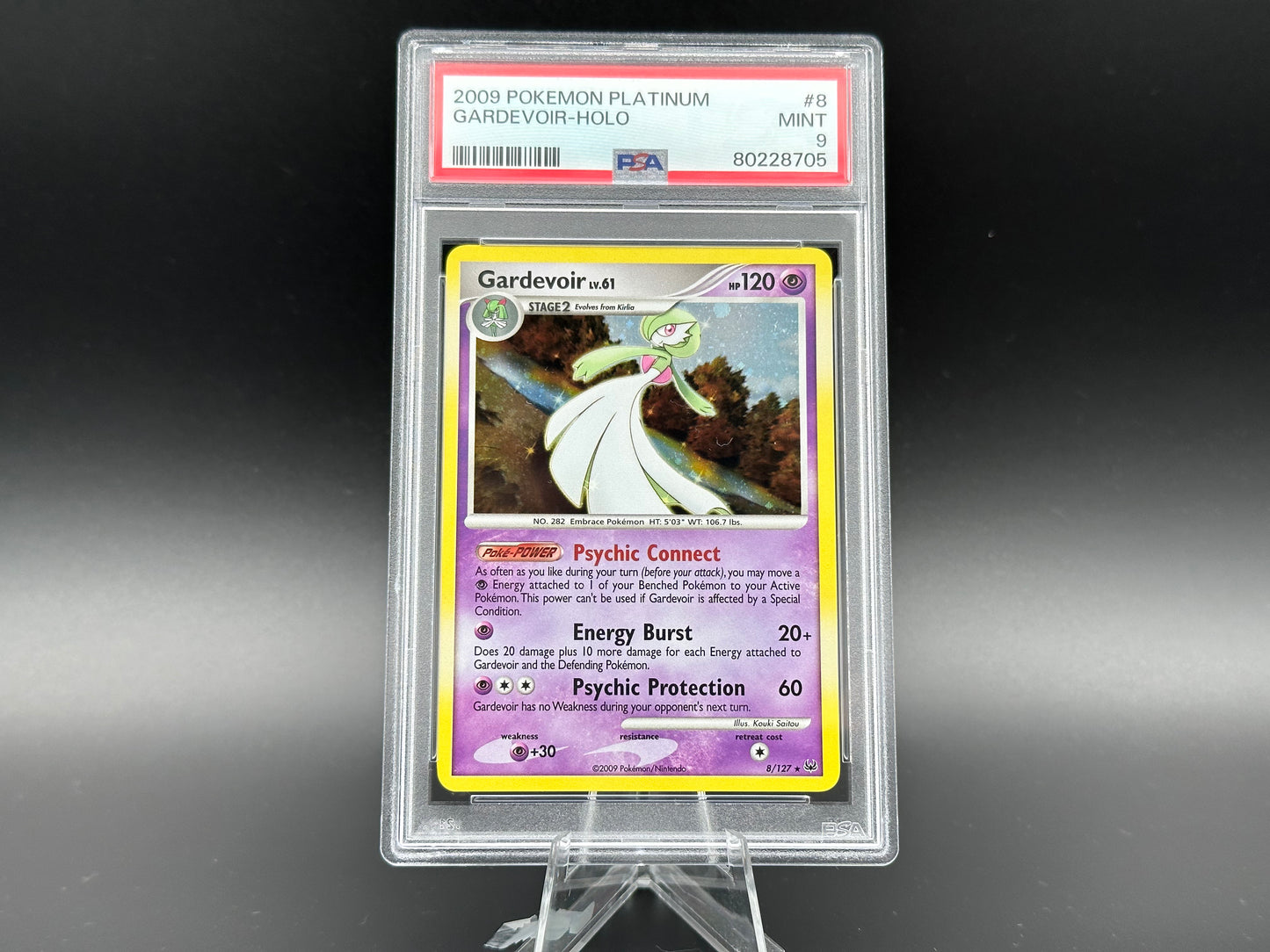 Gardevoir holo Platinum Base PSA 9