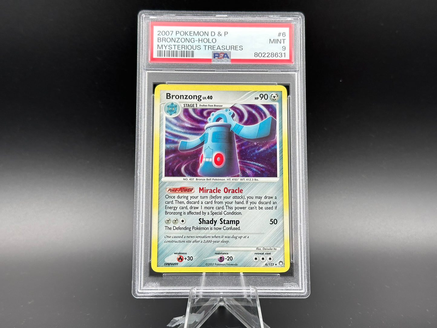 Bronzong holo Diamond & Pearl Mysterious Treasures PSA 9