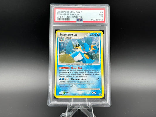 Swampert holo Diamant et Perle Grandes Rencontres PSA 7