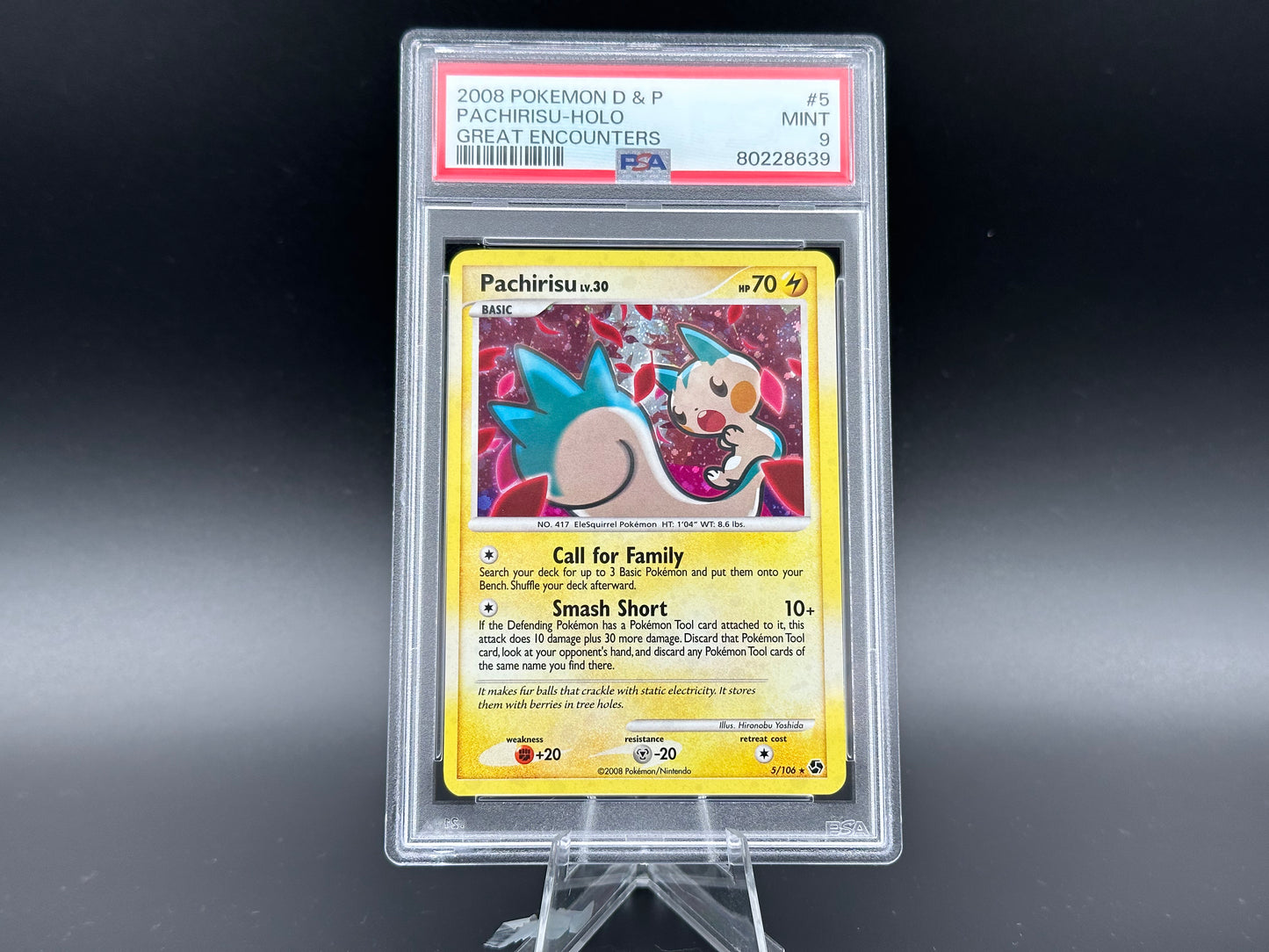 Pachirisu holo Diamant et Perle Grandes Rencontres PSA 9