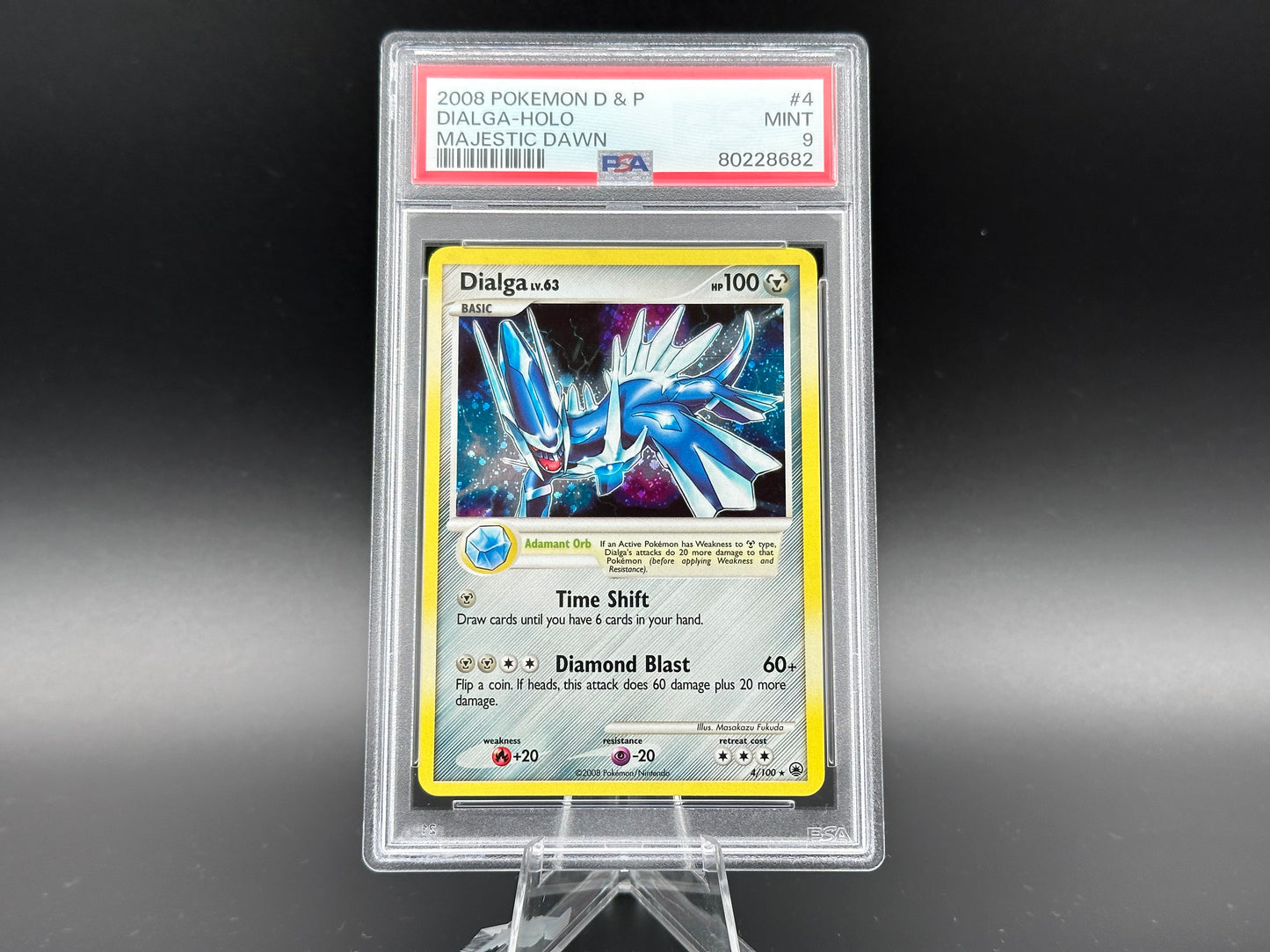 Dialga holo Diamant &amp; Perle Majestic Dawn PSA 9