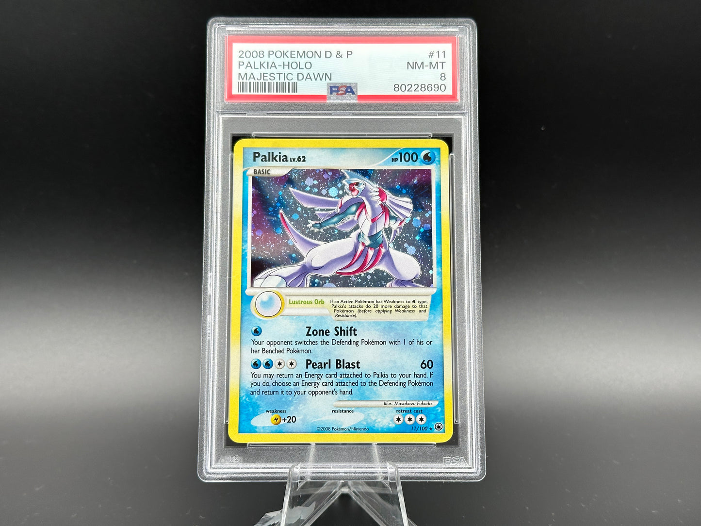 Palkia holo Diamant &amp; Perle Majestic Dawn PSA 8