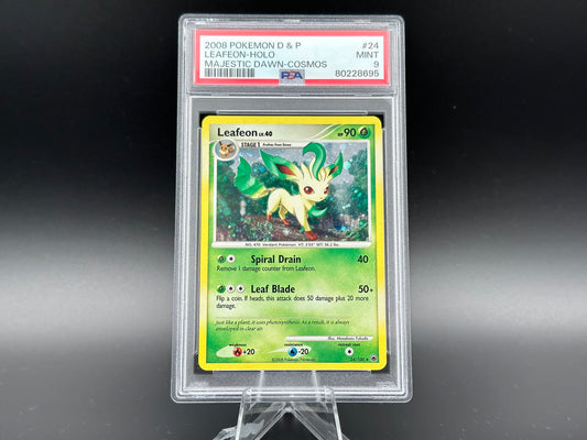 Leafeon cosmos holo Diamant &amp; Perle Majestic Dawn PSA 9