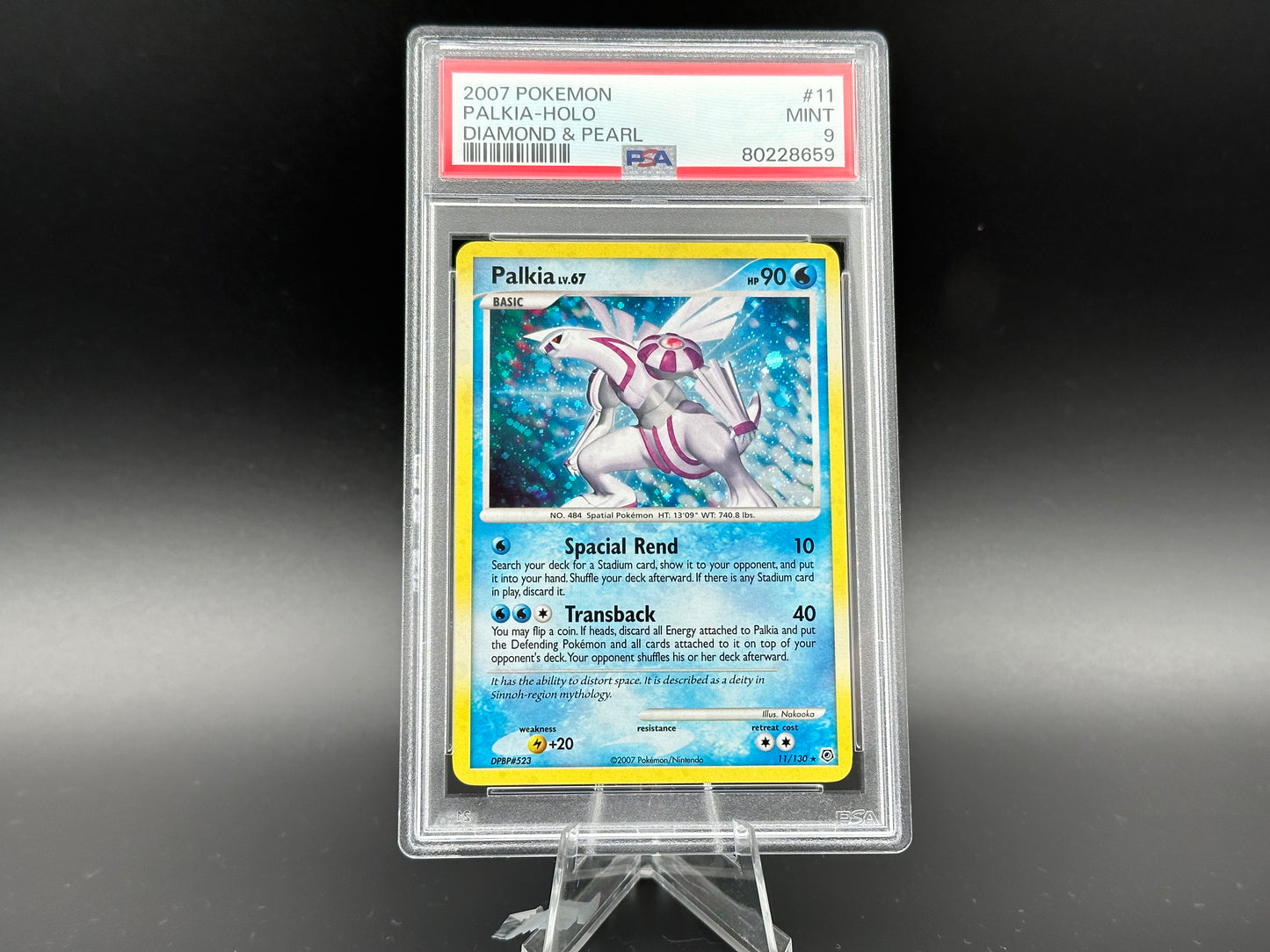 Palkia holo Base Diamant &amp; Perle PSA 9